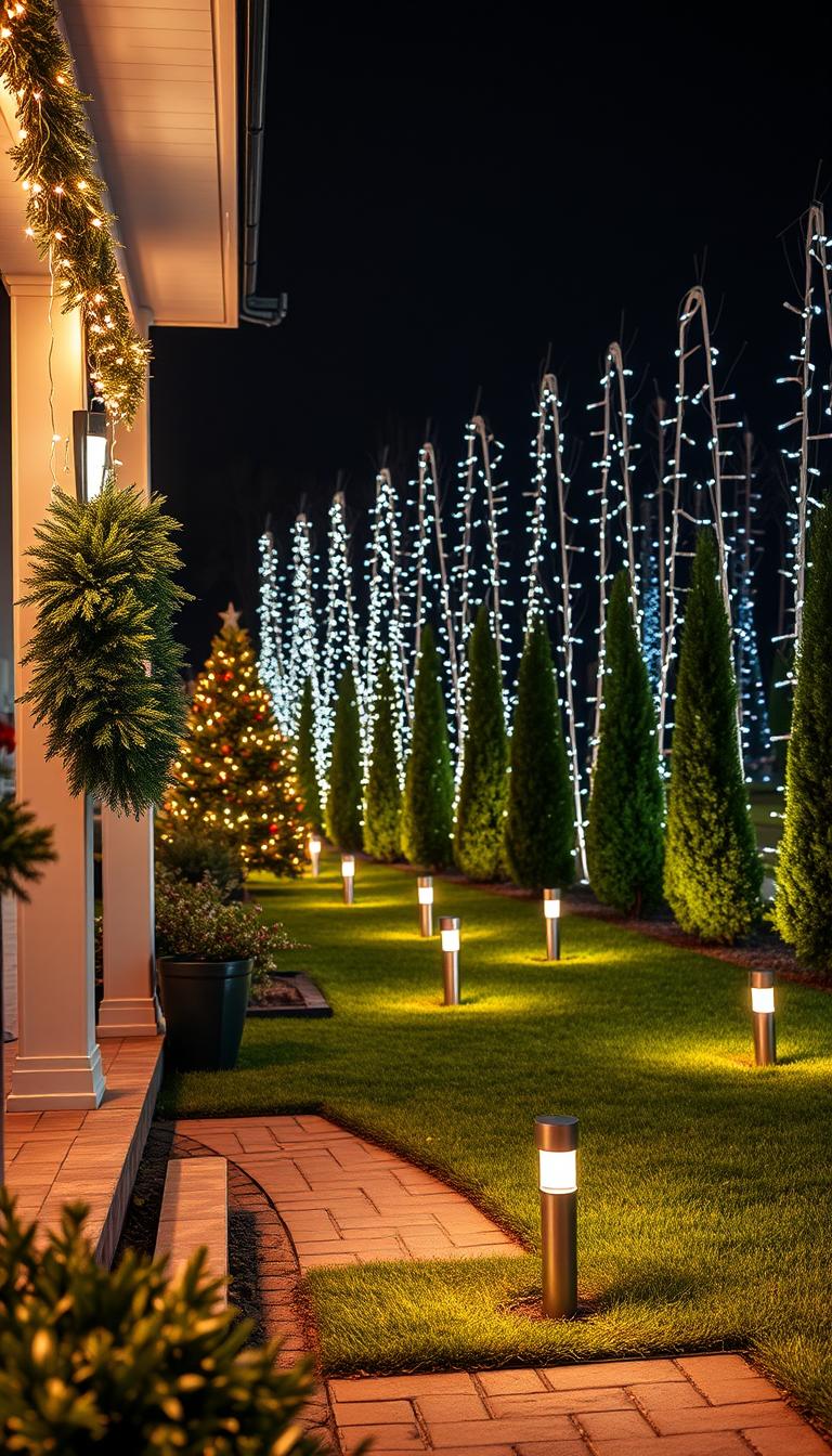 outdoor holiday lighting ideas